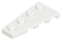 LEGO® los onderdeel Wig Plaat in kleur Wit 41770