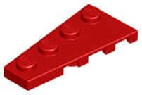 LEGO® los onderdeel Wig Plaat in kleur Rood 41770