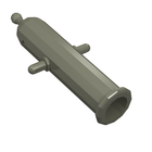 LEGO® los onderdeel Schieten in kleur Donkergrijs x110c01