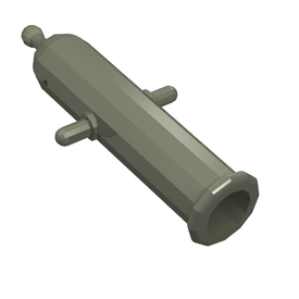 LEGO® los onderdeel Schieten in kleur Donkergrijs x110c01