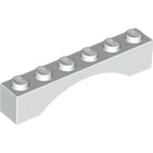 LEGO® los onderdeel Steen Boog in kleur Wit 3455