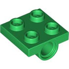 LEGO® los onderdeel Plaat Aangepast in kleur Groen 2444