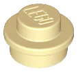 LEGO® los onderdeel Plaat Rond in kleur Geelbruin 4073