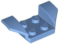 LEGO® los onderdeel Spatbord in kleur Medium Blauw 41854