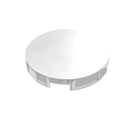 LEGO® los onderdeel Tegel Rond in kleur Doorzichtig 4150