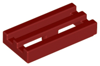 LEGO® los onderdeel Tegel Aangepast Donkerrood 2412b