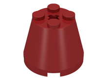 Plaatje in Gallery viewer laden, LEGO® los onderdeel Kegel in kleur Donkerrood 6233