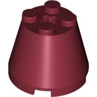Plaatje in Gallery viewer laden, LEGO® los onderdeel Kegel in kleur Donkerrood 6233