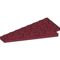 LEGO® los onderdeel Wig Plaat in kleur Donkerrood 3933