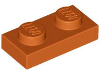 Plaatje in Gallery viewer laden, LEGO® los onderdeel Plaat Algemeen Donker Oranje 3023