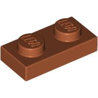Plaatje in Gallery viewer laden, LEGO® los onderdeel Plaat Algemeen Donker Oranje 3023