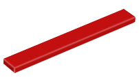 LEGO® los onderdeel Tegel Algemeen in kleur Rood 4162