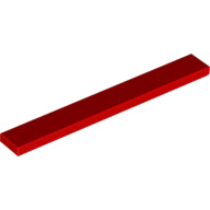 Plaatje in Gallery viewer laden, LEGO® los onderdeel Tegel Algemeen in kleur Rood 4162