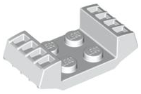 LEGO® los onderdeel Plaat Aangepast in kleur Wit 41862