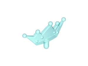 LEGO® Hoofddeksel Accessoire Doorzichtig Lichtblauw 33322