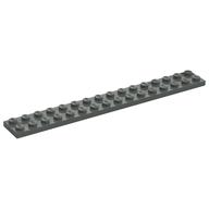 LEGO® los onderdeel Plaat Algemeen in kleur Donkergrijs 4282