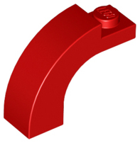 Plaatje in Gallery viewer laden, LEGO® los onderdeel Steen Boog in kleur Rood 6005