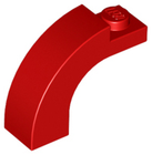 LEGO® los onderdeel Steen Boog in kleur Rood 6005