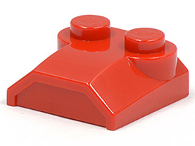 LEGO® los onderdeel Dakpan Gebogen in kleur Rood 41855