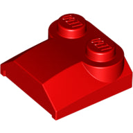 LEGO® los onderdeel Dakpan Gebogen in kleur Rood 41855