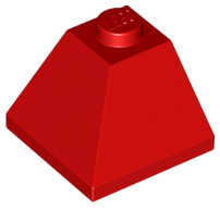 LEGO® los onderdeel Dakpan Algemeen in kleur Rood 3045