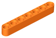 Plaatje in Gallery viewer laden, LEGO® los onderdeel Technische Hefbalk in kleur Oranje 32524
