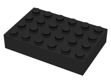 Plaatje in Gallery viewer laden, LEGO® los onderdeel Steen in kleur Zwart 2356
