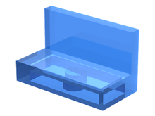Plaatje in Gallery viewer laden, LEGO® los onderdeel Paneel Doorzichtig Donkerblauw 4865