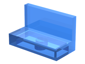 LEGO® los onderdeel Paneel Doorzichtig Donkerblauw 4865