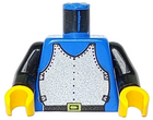 LEGO® los onderdeel Lijf met Motief in kleur Blauw 973p40c01