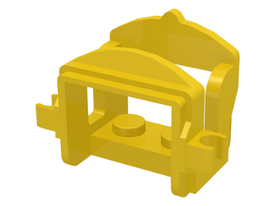 LEGO® los onderdeel Dier Accessoire in kleur Geel 4491b