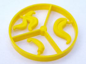 LEGO® los onderdeel Hoofddeksel Accessoire Geel 4502