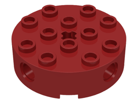 LEGO® los onderdeel Steen Rond in kleur Donkerrood 6222