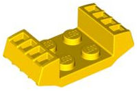 Plaatje in Gallery viewer laden, LEGO® los onderdeel Plaat Aangepast in kleur Geel 41862