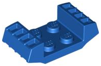 LEGO® los onderdeel Plaat Aangepast in kleur Blauw 41862