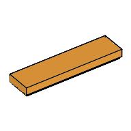 Plaatje in Gallery viewer laden, LEGO® los onderdeel Tegel Algemeen Medium Oranje 2431