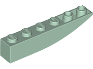 Plaatje in Gallery viewer laden, LEGO® los onderdeel Dakpan Gebogen Omgekeerd Zandgroen 42023