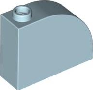 LEGO® los onderdeel Dakpan Gebogen in kleur Lichtblauw 33243