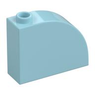 LEGO® los onderdeel Dakpan Gebogen in kleur Lichtblauw 33243
