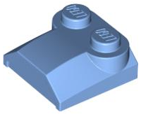 LEGO® los onderdeel Dakpan Gebogen Medium Blauw 41855