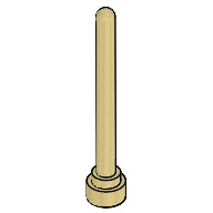 LEGO® los onderdeel Antenne in kleur Geelbruin 3957