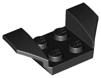 Plaatje in Gallery viewer laden, LEGO® los onderdeel Spatbord in kleur Zwart 41854