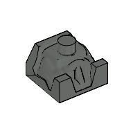 Plaatje in Gallery viewer laden, LEGO® los onderdeel Lijf Accessoire Donkergrijs x351