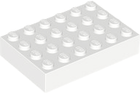 LEGO® los onderdeel Steen in kleur Wit 2356