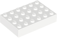 LEGO® los onderdeel Steen in kleur Wit 2356