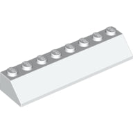 LEGO® los onderdeel Dakpan Algemeen in kleur Wit 4445