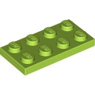 Plaatje in Gallery viewer laden, LEGO® los onderdeel Plaat Algemeen in kleur Limoen 3020