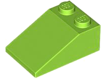 Plaatje in Gallery viewer laden, LEGO® los onderdeel Dakpan Algemeen in kleur Limoen 3298