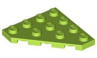 Plaatje in Gallery viewer laden, LEGO® los onderdeel Wig Plaat in kleur Limoen 30503