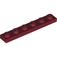 Plaatje in Gallery viewer laden, LEGO® los onderdeel Plaat Algemeen in kleur Donkerrood 3666